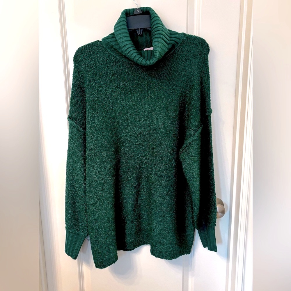 Pink Lily Cozy Green Women's Sweater